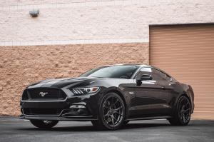 Ford Mustang GT Black Diamond on Vorsteiner Wheels (V-FF 103) 2016 года